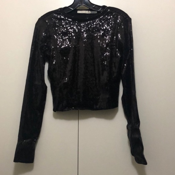 Alice + Olivia Tops - Alice + Olivia Sequin Top